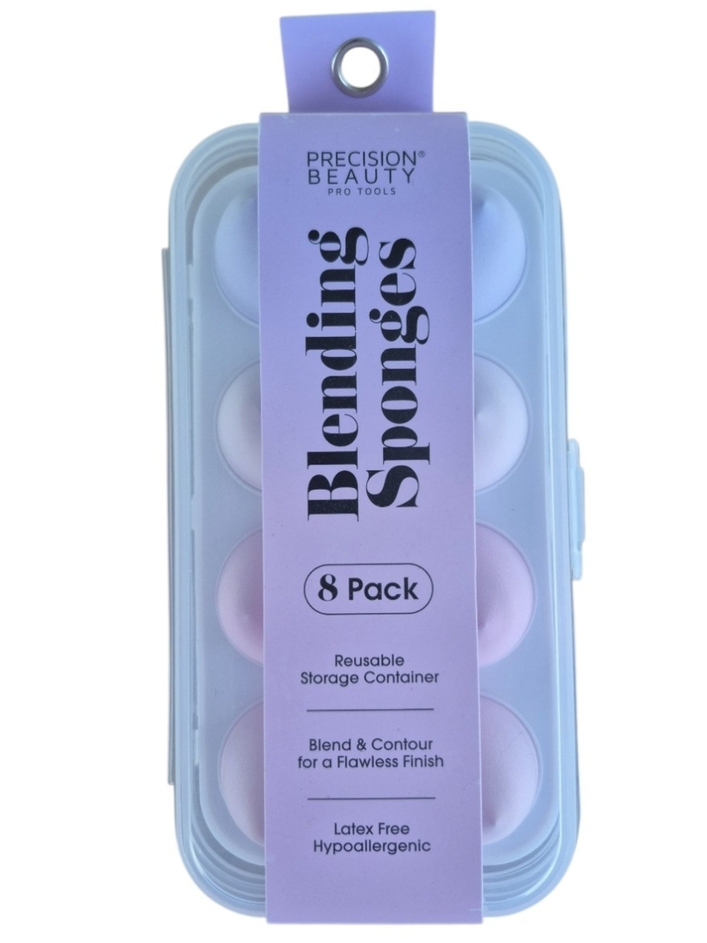 Precision Beauty Blending Sponges 8 Pack Hypoallergenic NWT
